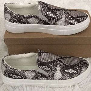 Snake Print Slip On Sneaker